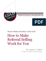 No More Cold Calling Ebook Referrals