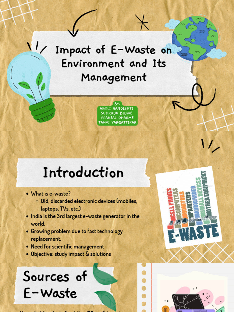 Impact of Ewaste and Its Management | PDF | Electronic Waste | Recycling
