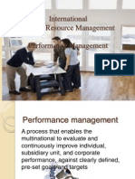 International Human Resource Management Performance Management
