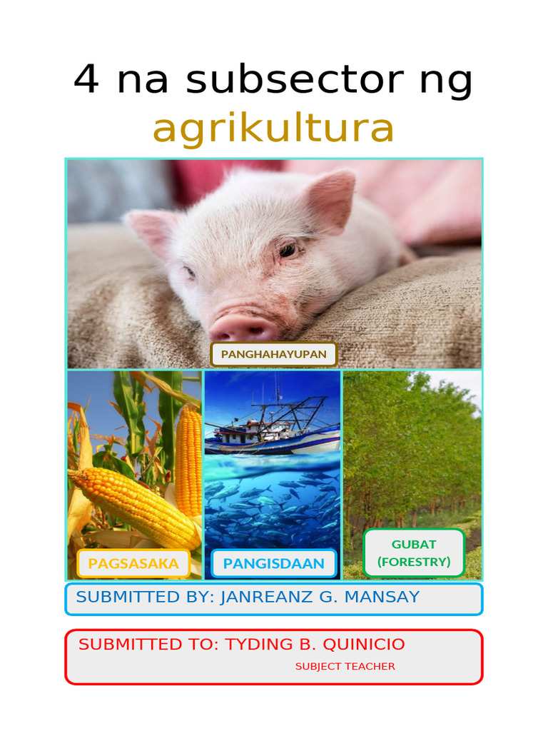 4 Na Subsector NG Agrikultura | PDF