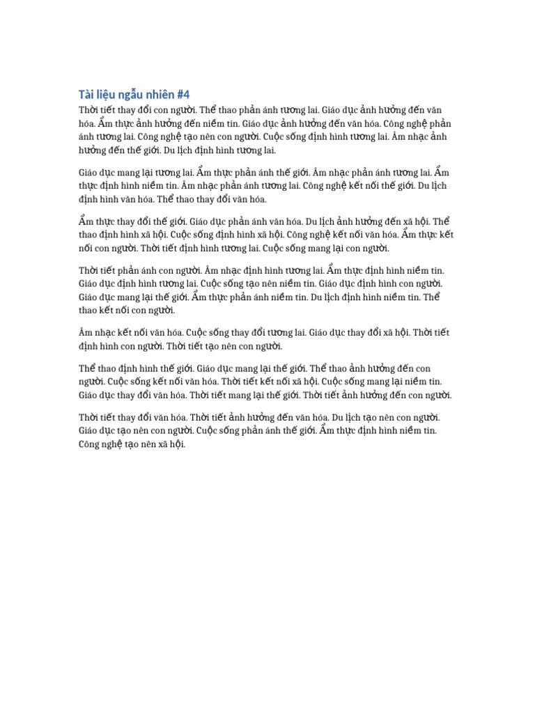 Random Doc 4 | PDF