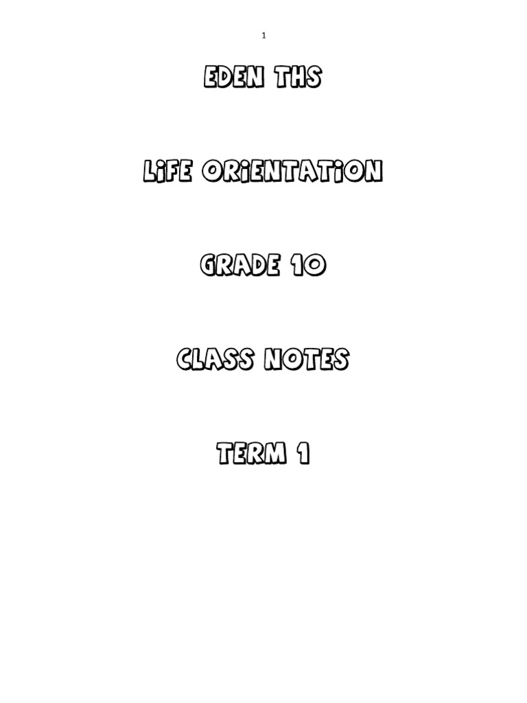 LO Term 1 Notes | PDF
