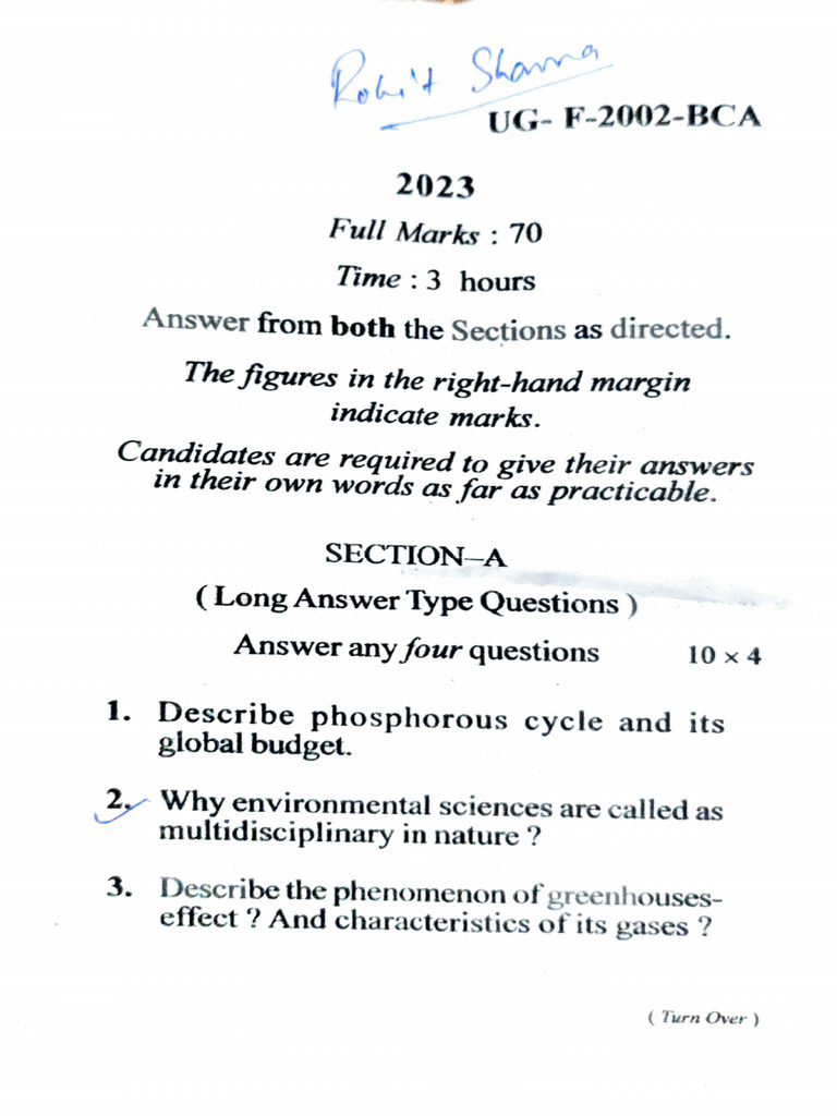 Evs 2023 Pyq | PDF