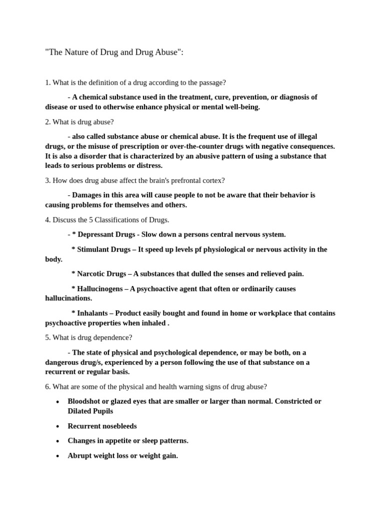 NSTP - The Nature of Drug and Drug Abuse | PDF | Substance Abuse | Drugs