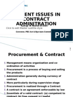 Contract Administration