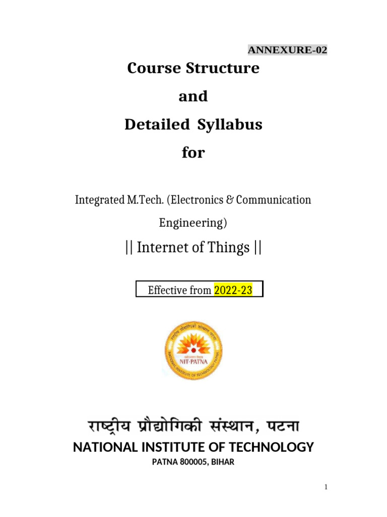Integrated MTech IoT Proposed 1-2-22 | PDF | Internet Of Things ...