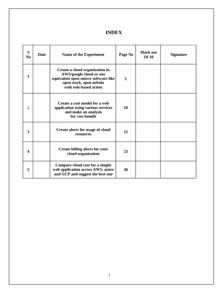 Cloud Organization and Cost Analysis Guide | PDF | Cloud Computing ...