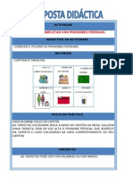 BINGO Completar A Frase Cun Pronome PDF