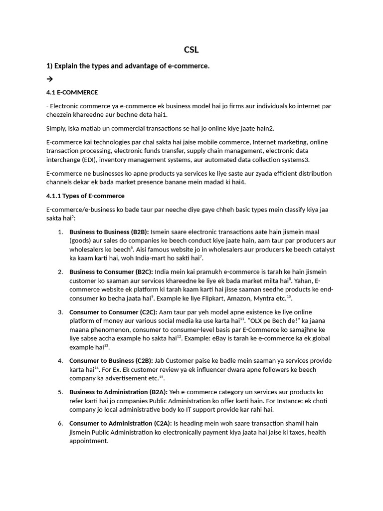 CSL Ut2 Notes | PDF | Electronic Data Interchange | Intellectual Property