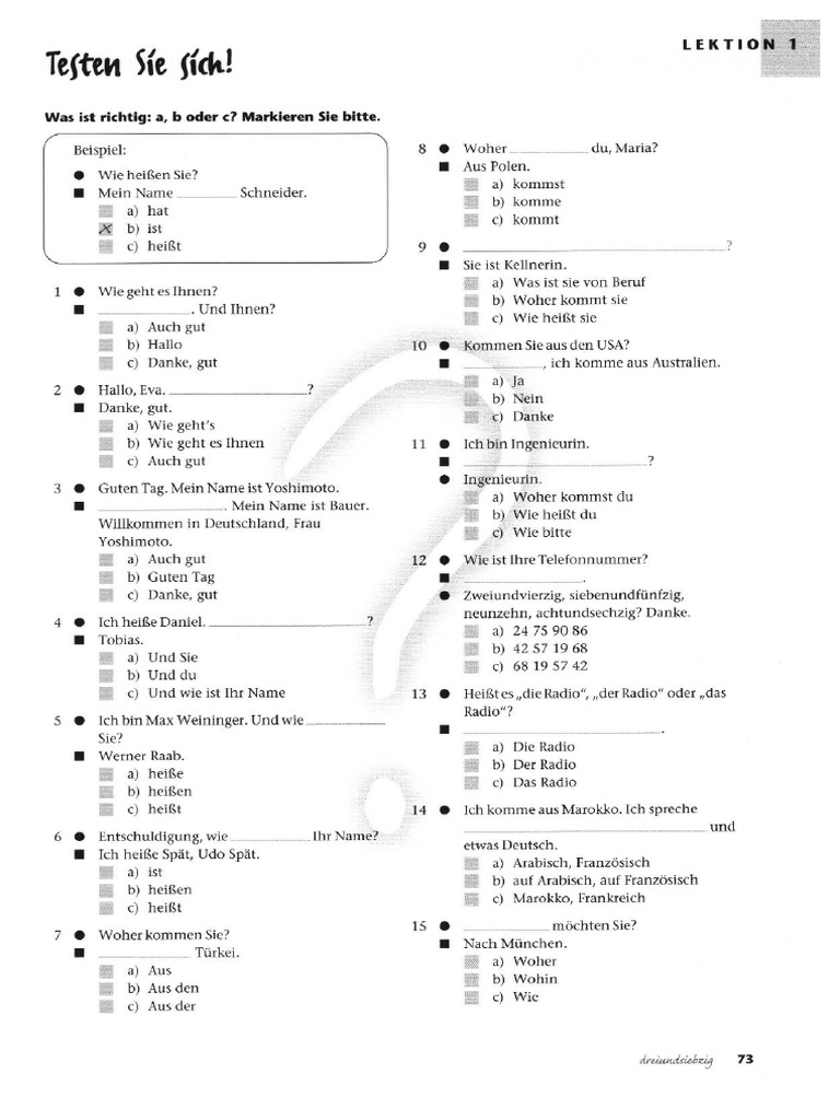 Test - Tangram A1 | PDF
