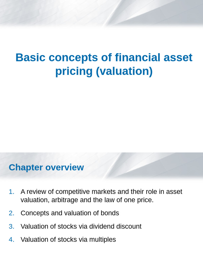 4 Basic Valuation Concepts | PDF | Bonds (Finance) | Valuation (Finance)