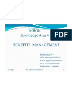 Imbok Knowledge Area 4: Benefits Management