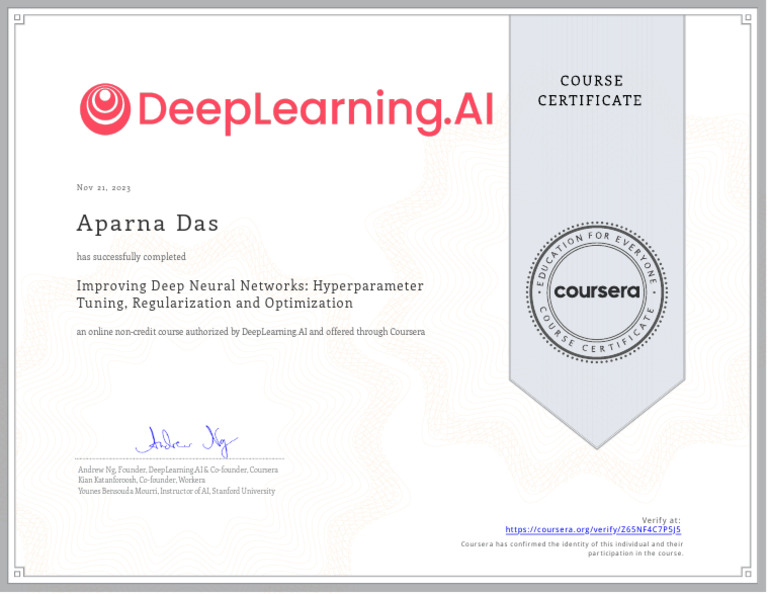 Deep Neural Networks Course Completion | PDF