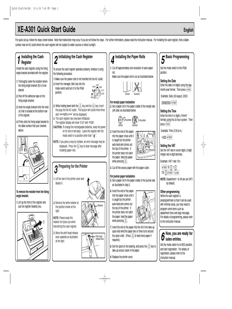 Xea301 Quickstartguide M | PDF