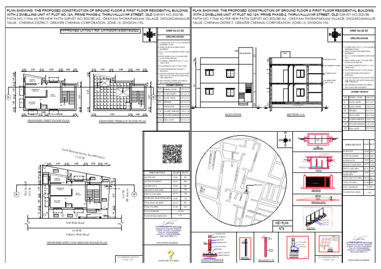 Residential Building Construction Plan | PDF | Basement | Building ...