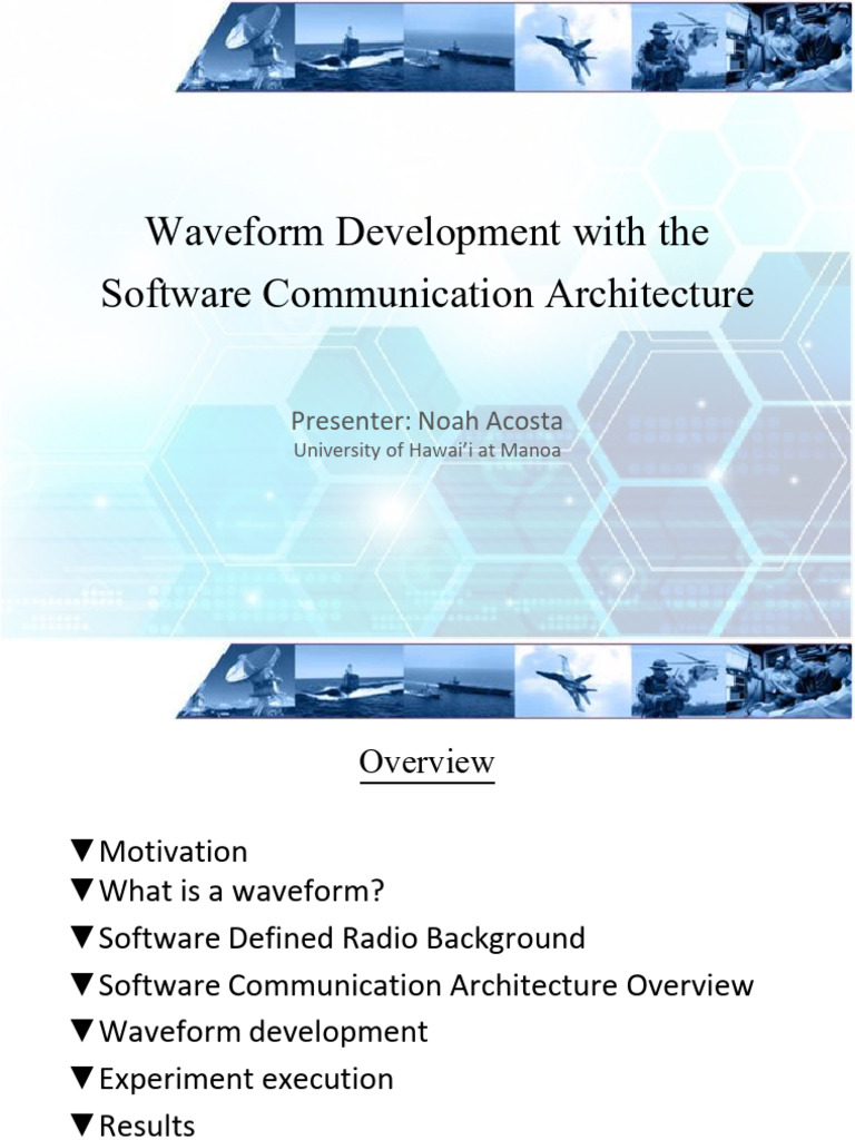 Waveform Development in SDR Architecture | PDF | Software Defined Radio ...