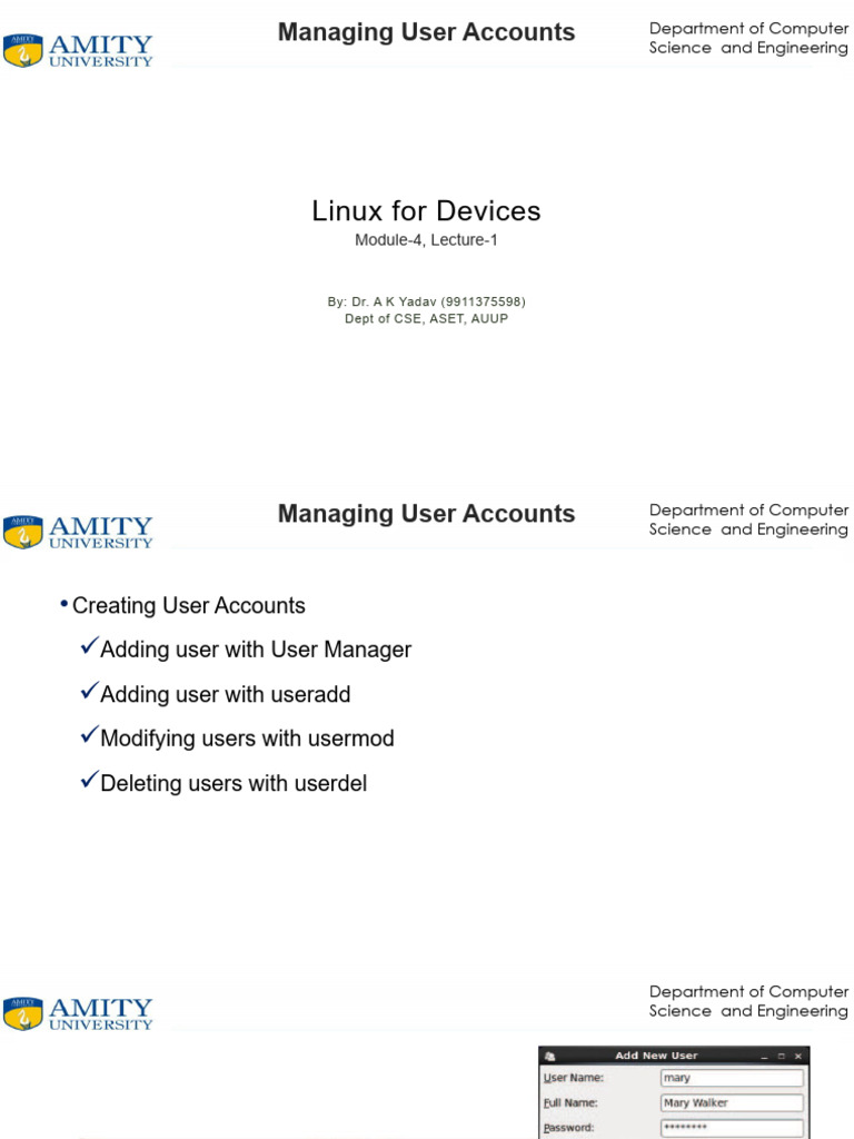 Managing User Accounts and Disks in Linux | PDF | Transmission Control ...