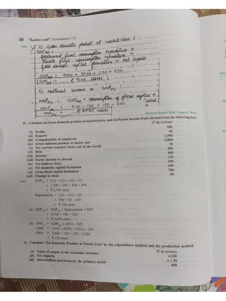 Chapter 2 Economics Numerical S | PDF