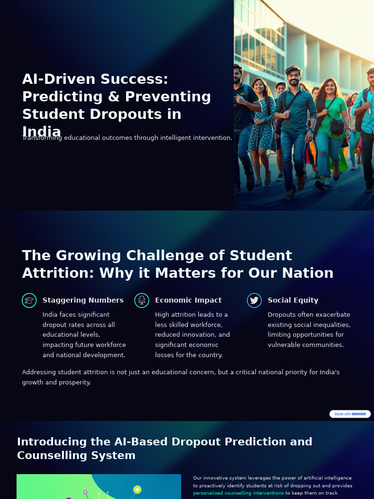 AI Driven Success Predicting and Preventing Student Dropouts in India ...