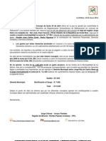 Informe de Regidor - PPC La Molina