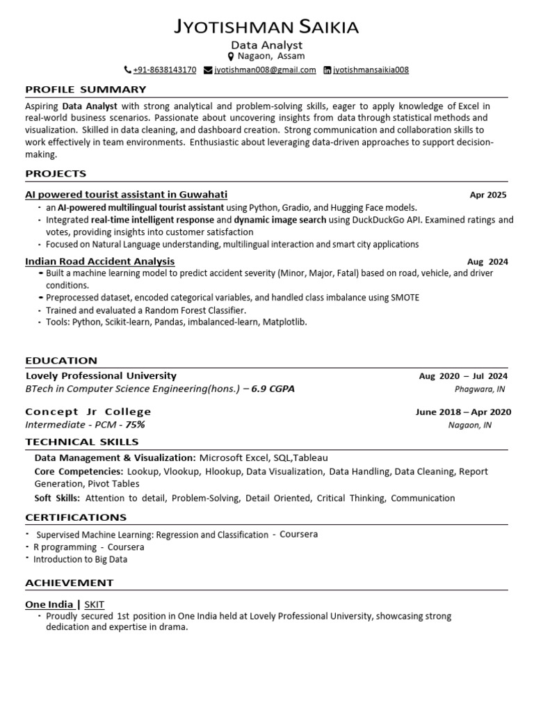 Aspiring Data Analyst Profile Summary | PDF | Data | Data Analysis