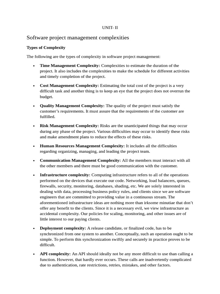 Software Project Management Complexities | PDF | Project Management ...
