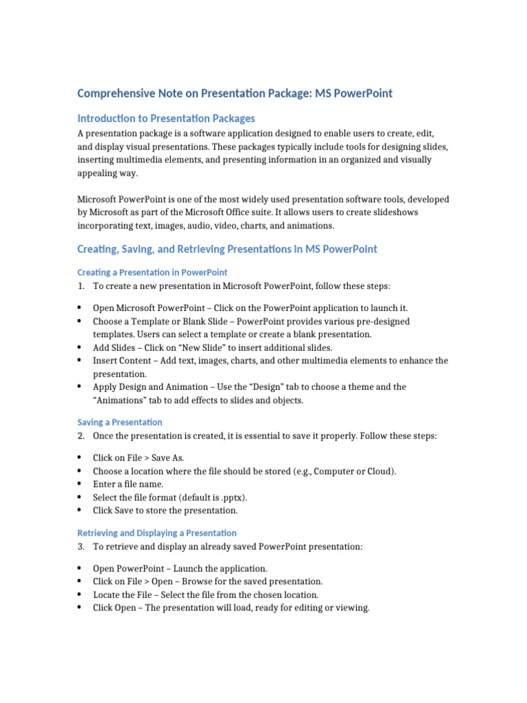 Mastering MS PowerPoint Basics | PDF | Microsoft Power Point | Multimedia