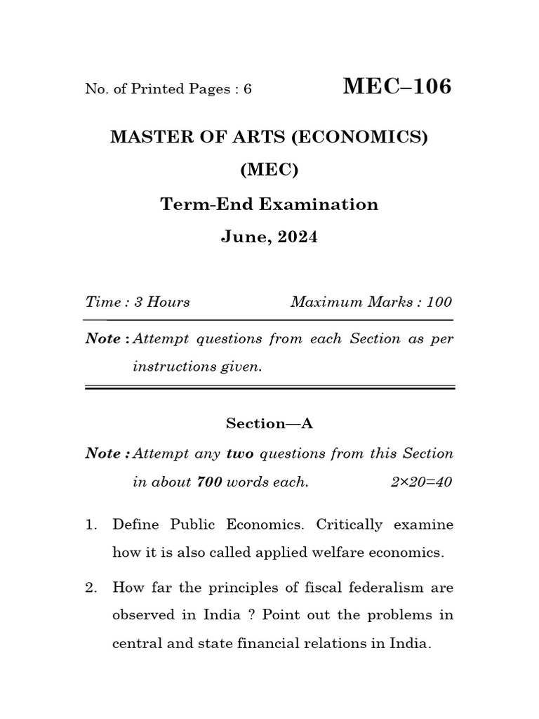 Mec 106 | PDF