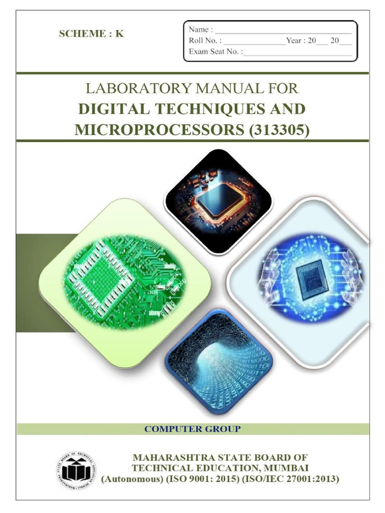 Digital Techniques Lab Manual 313305 | PDF | Logic Gate | Digital ...