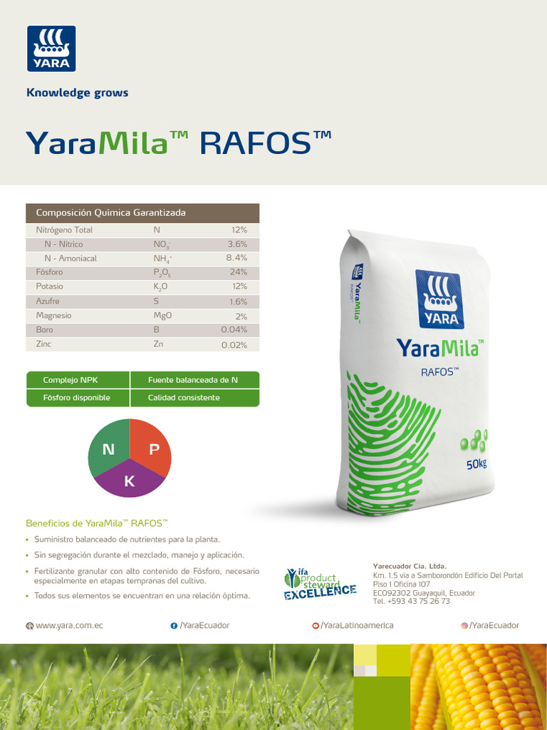 Ficha Técnica YaraMila RAFOS™ | PDF