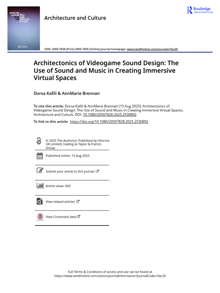Videogame Sound Design for Immersion | PDF | Sound | Experience