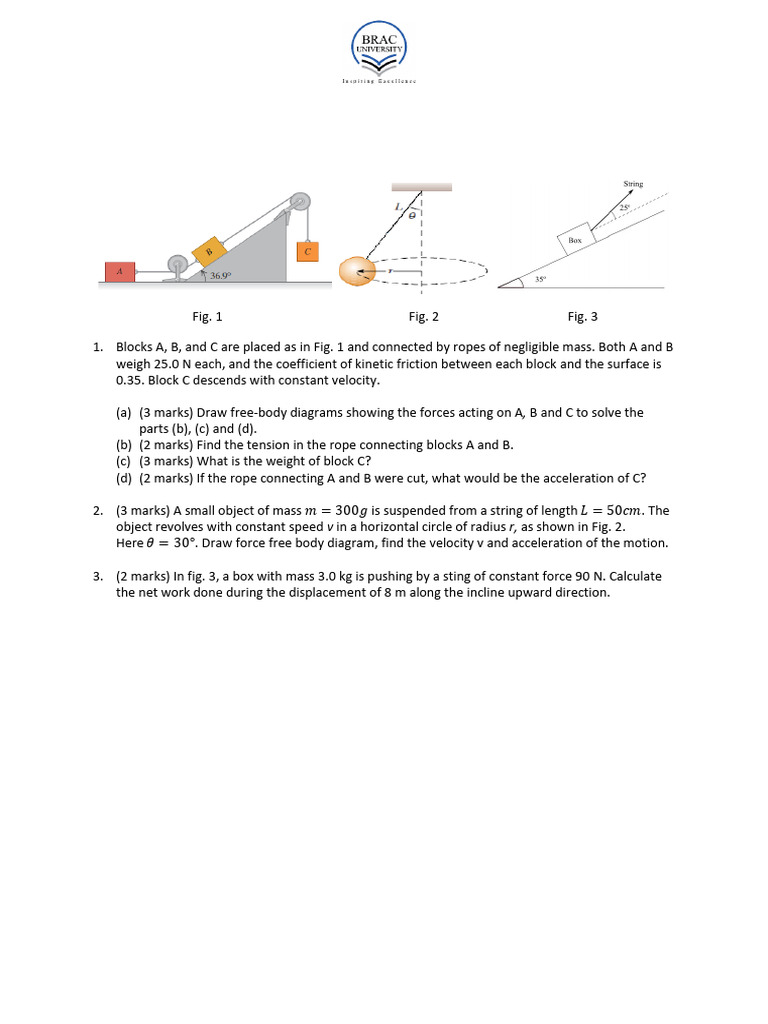 Assignment 2 PHY 111 | PDF