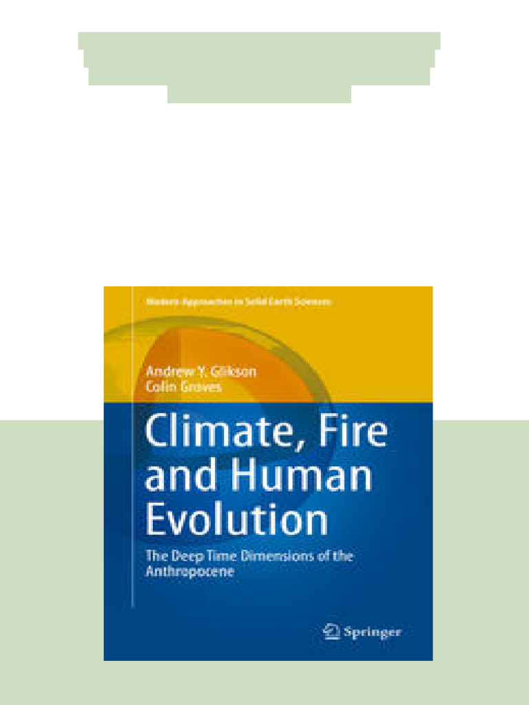 (Ebook) Climate, Fire and Human Evolution: The Deep Time Dimensions of ...