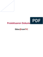 Proiektuaren Dokumentua Educ@contic [EUS] #1