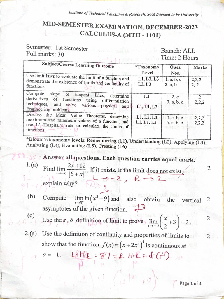 Mid Sem Dec 2023 | PDF