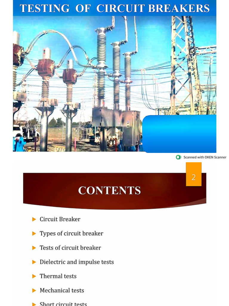 Circuit Breakers Testing Details | PDF