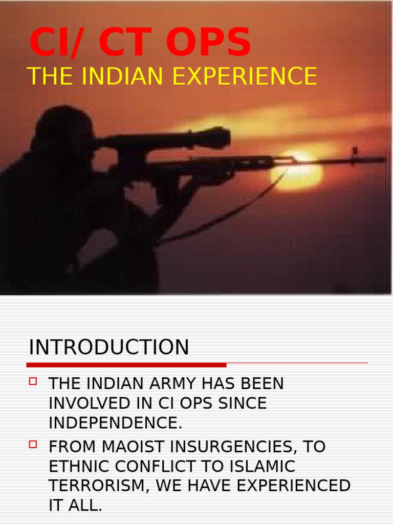 Overview of India's Counterinsurgency Operations | PDF | Military ...
