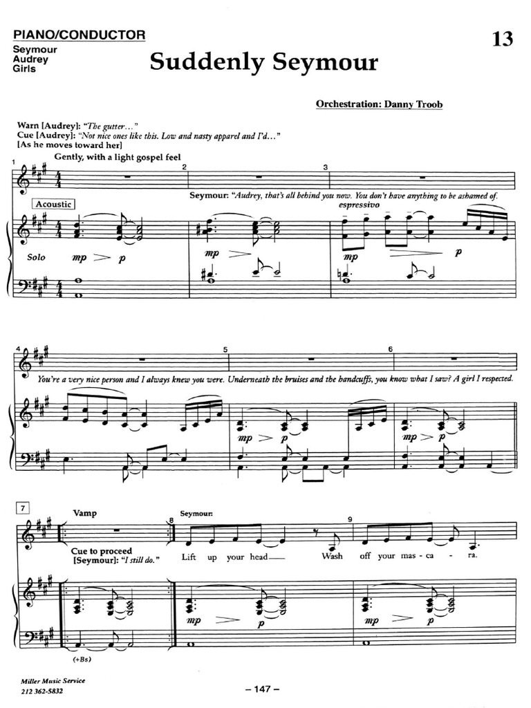 Little Shop of Horrors - Suddenly Seymour | PDF