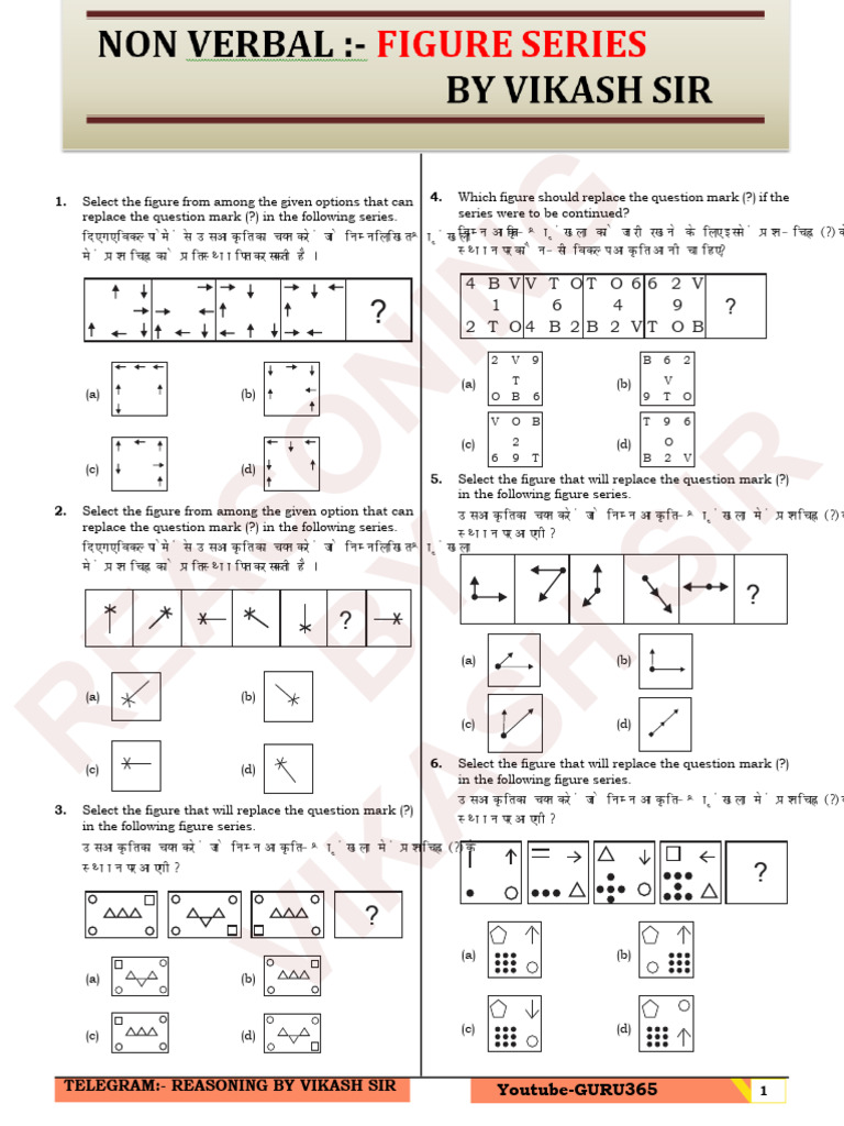 Reasoning Questions Series by Vikash Sir | PDF | Chess Theory | Chess ...