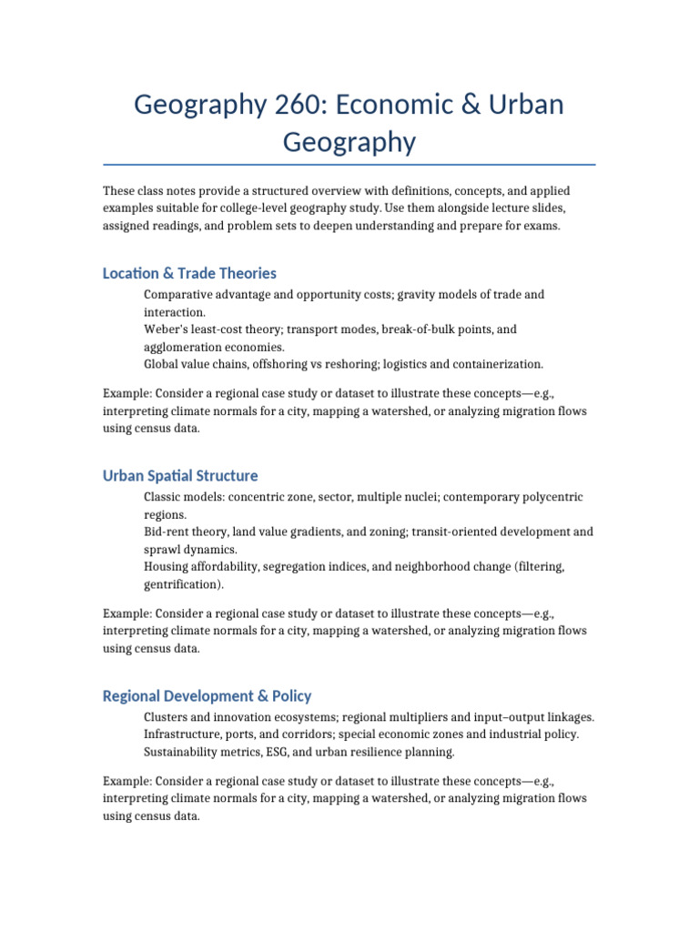 College Geography Class Notes Expanded 5 | PDF | Geography | Climate