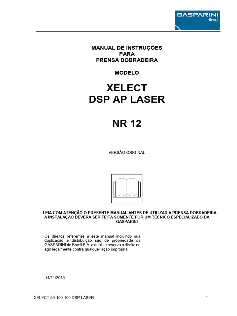 Manual da Prensa Dobradeira XELECT DSP | PDF | Acústica ...