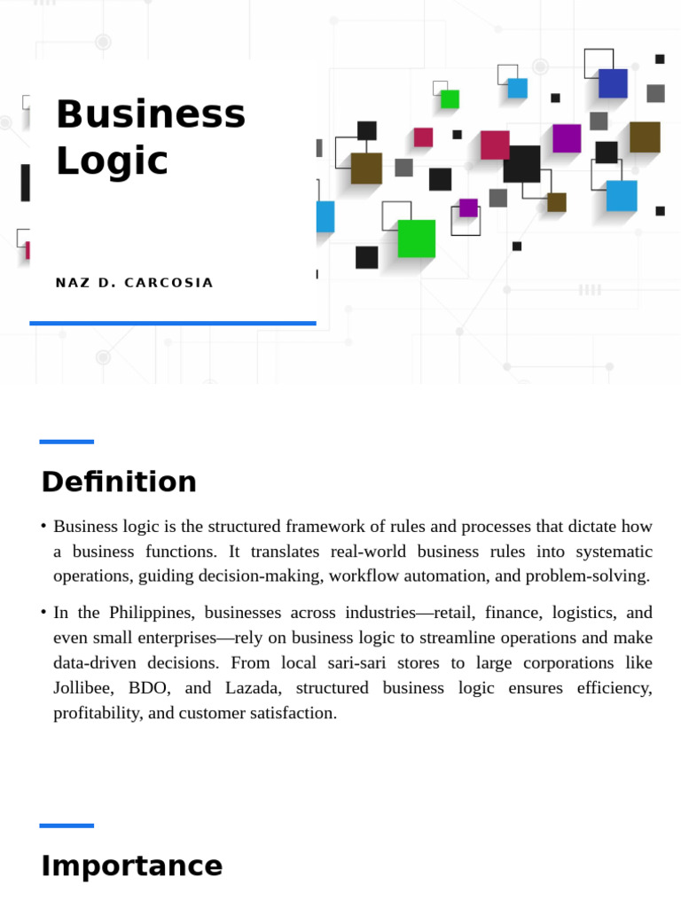 Understanding Business Logic in the Philippines | PDF | Artificial ...