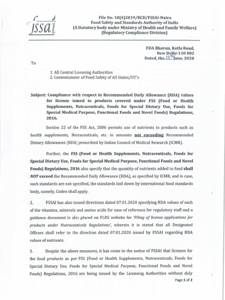 Letter Compliance RDA License 15-06-2020 | PDF