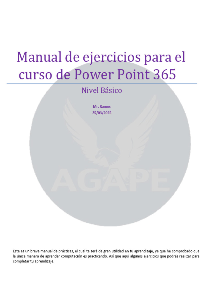 Manual de Ejercicios Power Point 365 | PDF | Aprendizaje