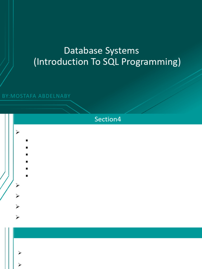 SQL Programming: DML and Queries Guide | PDF | Computer Programming ...