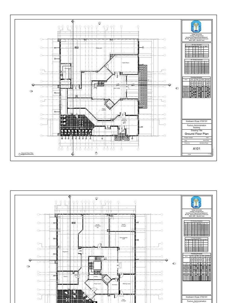 Factory Administration Building Plans | PDF | Architectural Design ...