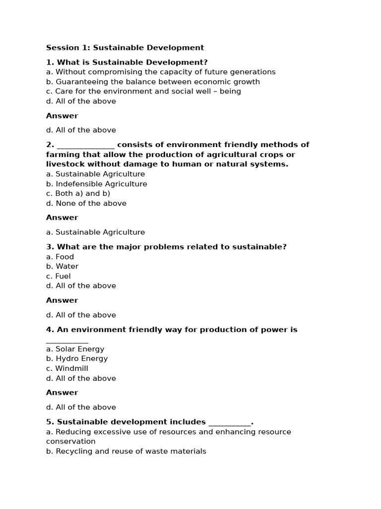 Understanding Sustainable Development Concepts | PDF | Sustainability ...