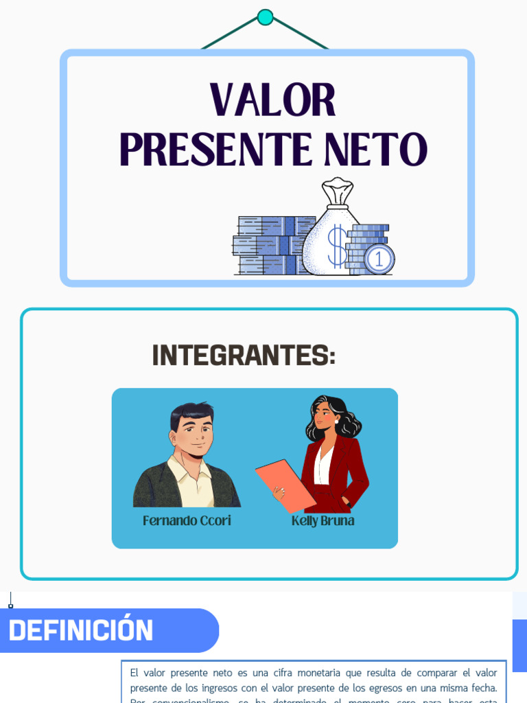Cálculo y Decisiones del Valor Presente Neto | PDF | Valor presente ...