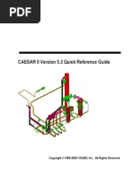 CAESAR II Version 5.2 Quick Reference Guide