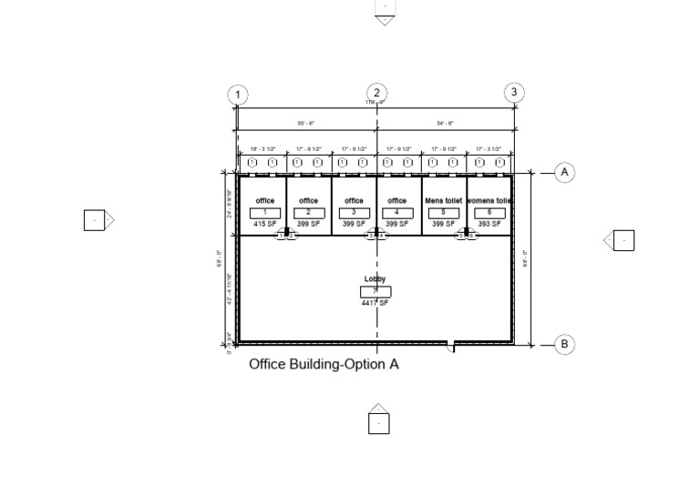Office Building Layout and Dimensions | PDF